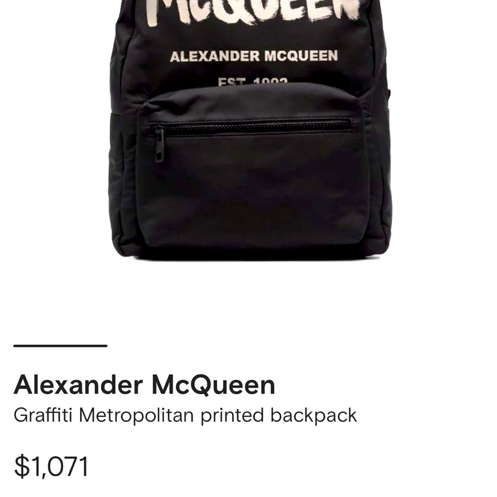 Alexander McQueen backpack 2023